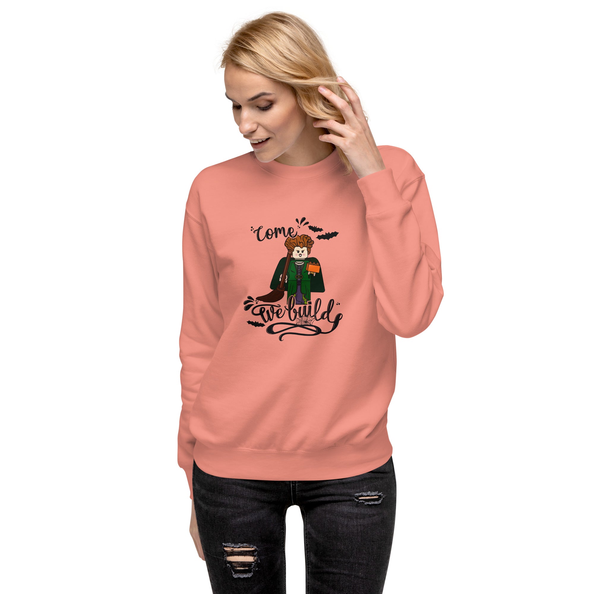 Halloween Winifred Building Bricks Premium Sweatshirt - StudBee